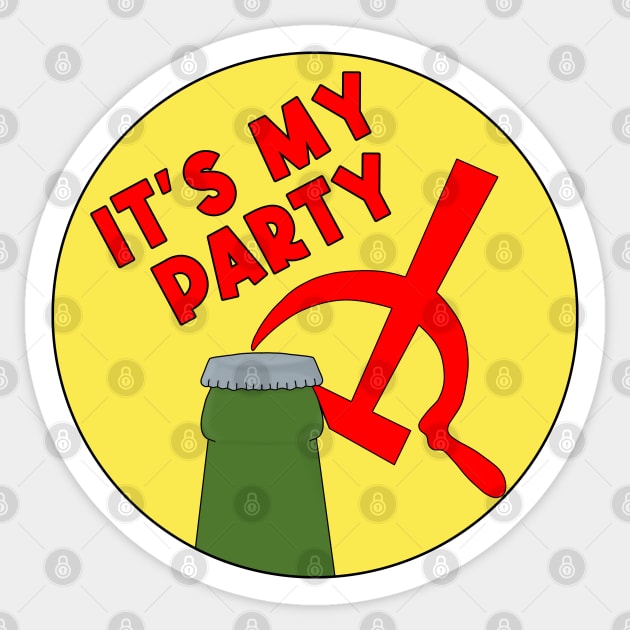 It's My Party Sticker by DiegoCarvalho